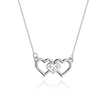 Colier Aur 14K cu Diamante Naturale 0.01 ct - Img 5