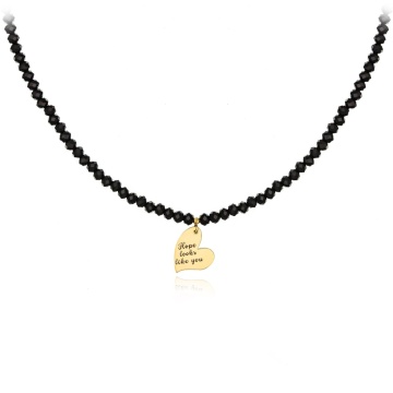 Colier Black din AUR 14K - Hope looks like you