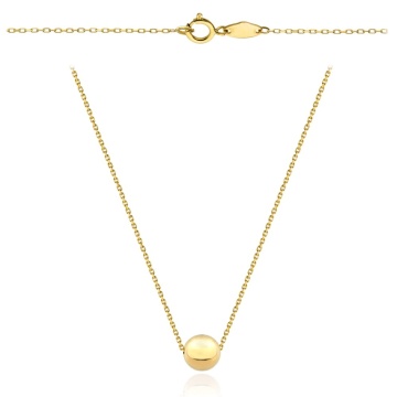 Colier cu Biluta 50 cm- Aur 14k - Img 2