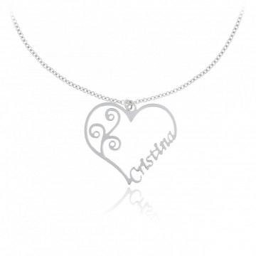 Colier Exclusive din argint 925 personalizat cu nume