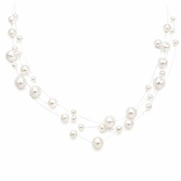 Colier Floating Pearls din Argint 925 - Img 3