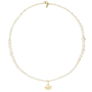 Colier Pearl Sun din AUR 14K și Perle de Cultură - Img 2