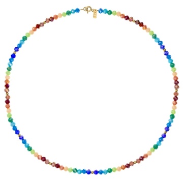 Colier Rainbow II cu cristale si AUR 14K - Img 2