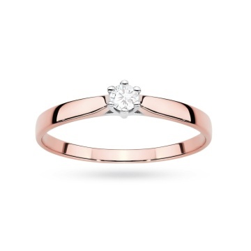 Inel Aur 14K cu Diamant de Laborator 0.10 ct - Img 11