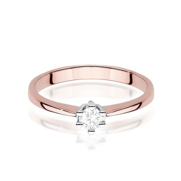 Inel Aur 14K cu Diamant de Laborator 0.20 ct - Img 6