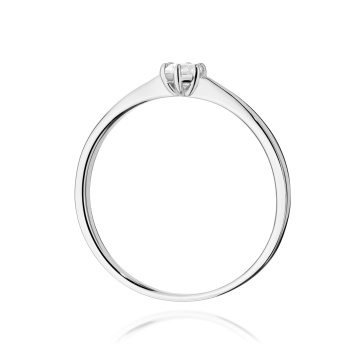 Inel Aur 14K cu Diamant Natural 0.10 ct - Img 11