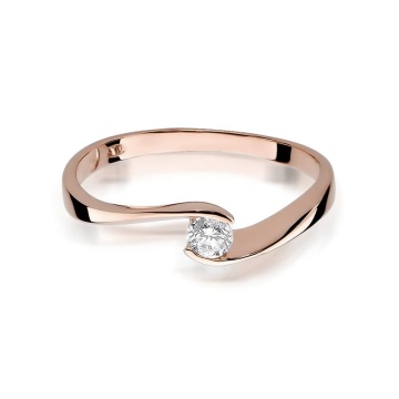 Inel Aur 14K cu Diamant Natural 0.13 ct - Img 9