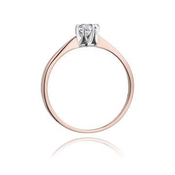 Inel Aur 14K cu Diamant Natural 0.20 ct - Img 7