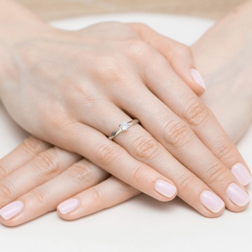 Inel Aur 14K cu Diamant Natural 0.25 ct - Img 12
