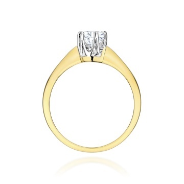 Inel Aur 14K cu Diamant Natural 0.25 ct - Img 3