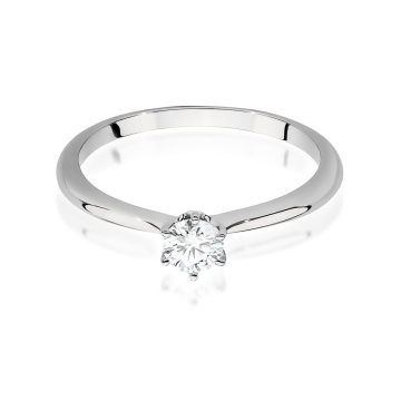 Inel Aur 14K cu Diamant Natural 0.40 ct - Img 9