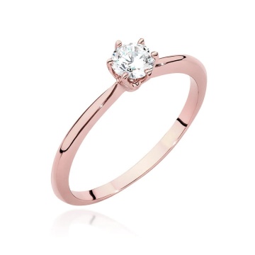 Inel Aur 14K cu Diamant Natural 0.50 ct - Img 3