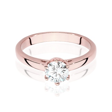 Inel Aur 14K cu Diamant Natural 0.70 ct - Img 8