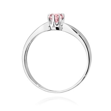 Inel Aur 14K cu Diamant Roz de Laborator 0.50 ct - Img 9