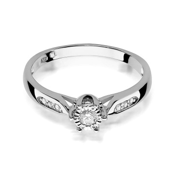 Inel Aur 14K cu Diamante de Laborator 0.13 ct - Img 10