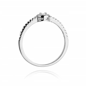 Inel Aur 14K cu Diamante Naturale 0.19 ct - Img 6