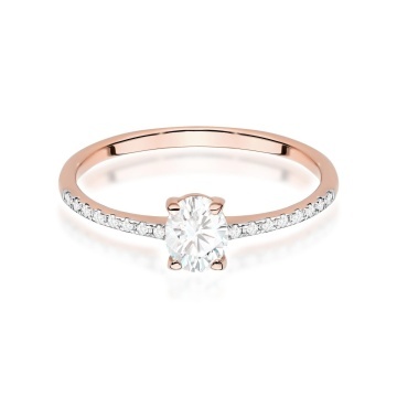 Inel Aur 14K cu Diamante Naturale 0.38 ct - Img 10