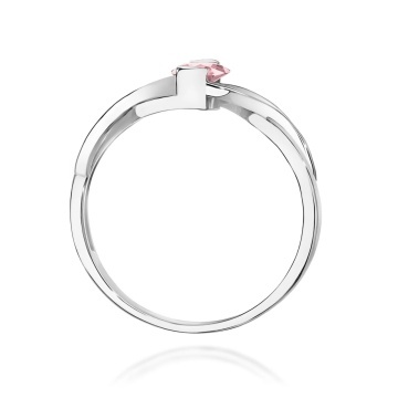 Inel Aur 14K cu Diamante Roz de Laborator 0.55 ct - Img 11