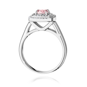 Inel Aur 14K cu Diamante Roz de Laborator 0.78 ct - Img 11