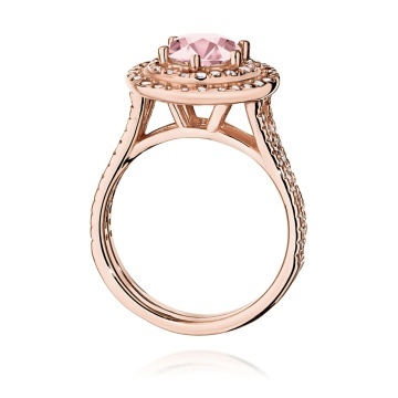 Inel Aur 14K cu Diamante Roz de Laborator 1.63 ct - Img 7