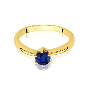 Inel Aur 14K cu Safir 0.50 ct - Img 2