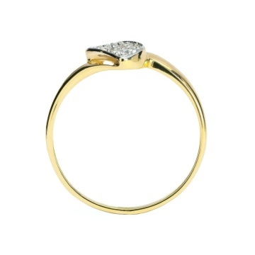 Inel Aur 8K cu Zirconii - Model Val Elegant - Img 2