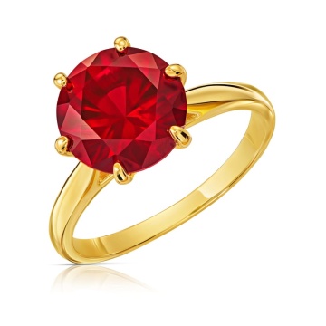 Inel Aur 8K Lady Glamour Culoare Rubin 1.708cz - Img 6