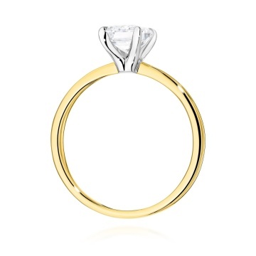 Inel Aur 9K cu Diamant de Laborator 1.00 ct - Img 3