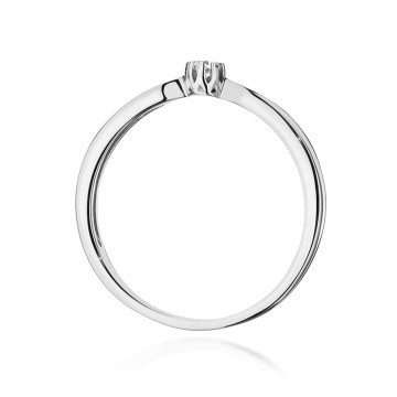 Inel Aur 9K cu Diamant Natural 0.04 ct - Img 7