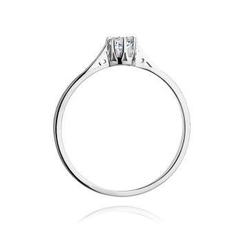 Inel Aur 9K cu Diamant Natural 0.10 ct - Img 7
