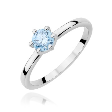 Inel Aur 9K cu Diamant Natural 0.50 ct - Img 5