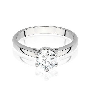 Inel Aur 9K cu Diamant Natural 1.00 ct - Img 5
