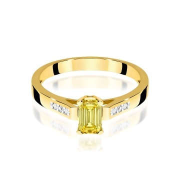 Inel Aur 9K cu Diamante de Laborator 0.54 ct - Img 2