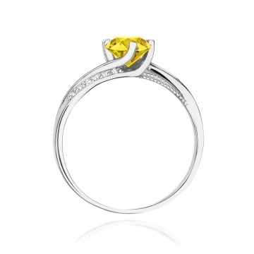 Inel Aur 9K cu Diamante de Laborator 0.55 ct - Img 7