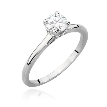 Inel Aur 9K cu Diamante de Laborator 0.56 ct - Img 4