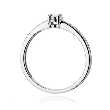Inel Aur 9K cu Diamante Naturale 0.11 ct - Img 7