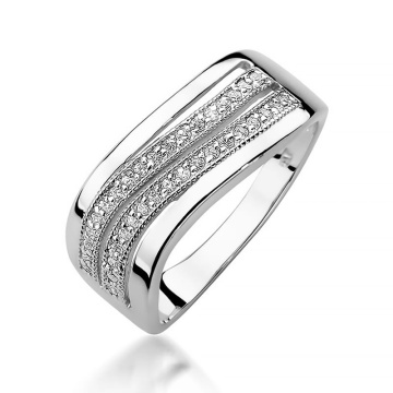 Inel Aur 9K cu Diamante Naturale 0.18 ct - Img 5