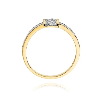 Inel Aur 9K cu Diamante Naturale 0.19 ct - Img 4