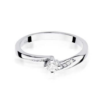Inel Aur 9K cu Diamante Naturale 0.19 ct - Img 6