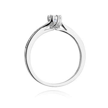 Inel Aur 9K cu Diamante Naturale 0.20 ct - Img 7