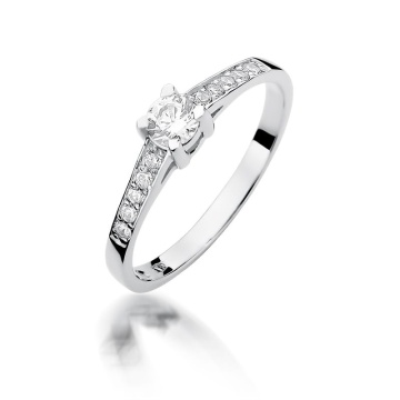 Inel Aur 9K cu Diamante Naturale 0.45 ct - Img 5