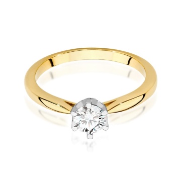 Inel Aur 9K cu Diamante Naturale 0.46 ct - Img 2