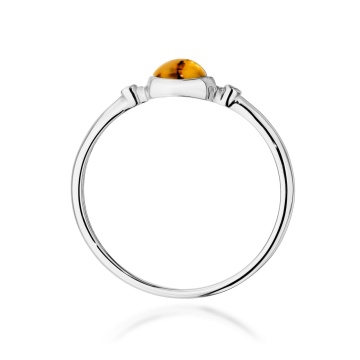 Inel Aur 9K cu Yellow Tourmaline 0.60 ct si Diamante Naturale 0.01 ct - Img 6