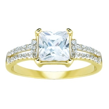 Inel de Logodnă din Aur 8K cu Piatră Mare de 3.1585 Ct - Img 5