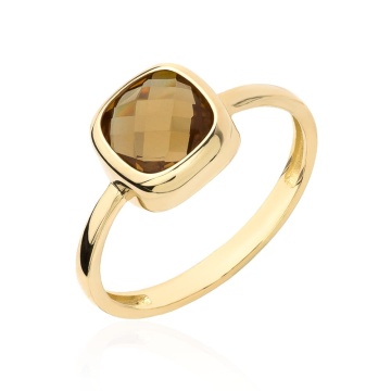 Inel Elegant Din Aur 14K Cu Piatră Zultanite Care Își Schimbă Culoarea - Img 1