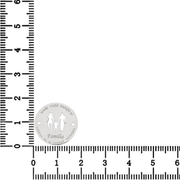 Link Argint - pentru bratara - disc Family 1 baietel