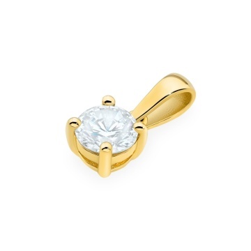 Pandantiv Aur 14K cu Diamant de Laborator 1.00 ct - Img 2