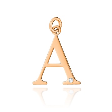 Pandantiv Aur 14K cu Diamante Naturale 0.01 ct - Img 3