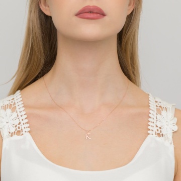 Pandantiv Aur 14K cu Diamante Naturale 0.01 ct - Img 4