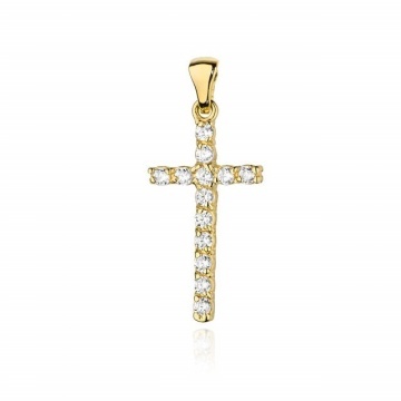Pandantiv Aur 14K cu Diamante Naturale 0.39 ct